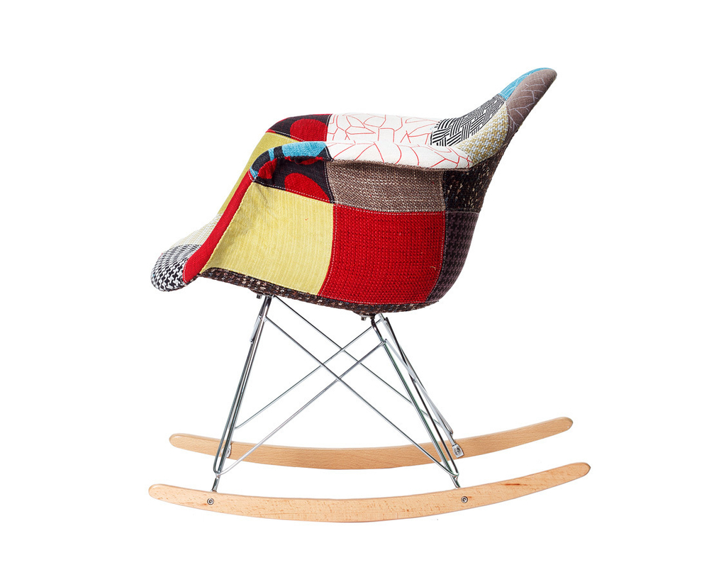 Стул Eames RAR Rocking Patchwork
