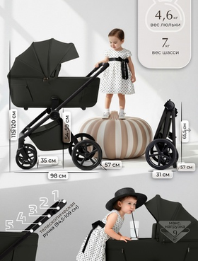 Коляска модульная Sweet Baby SBL Elegante Therma (Colore) Black