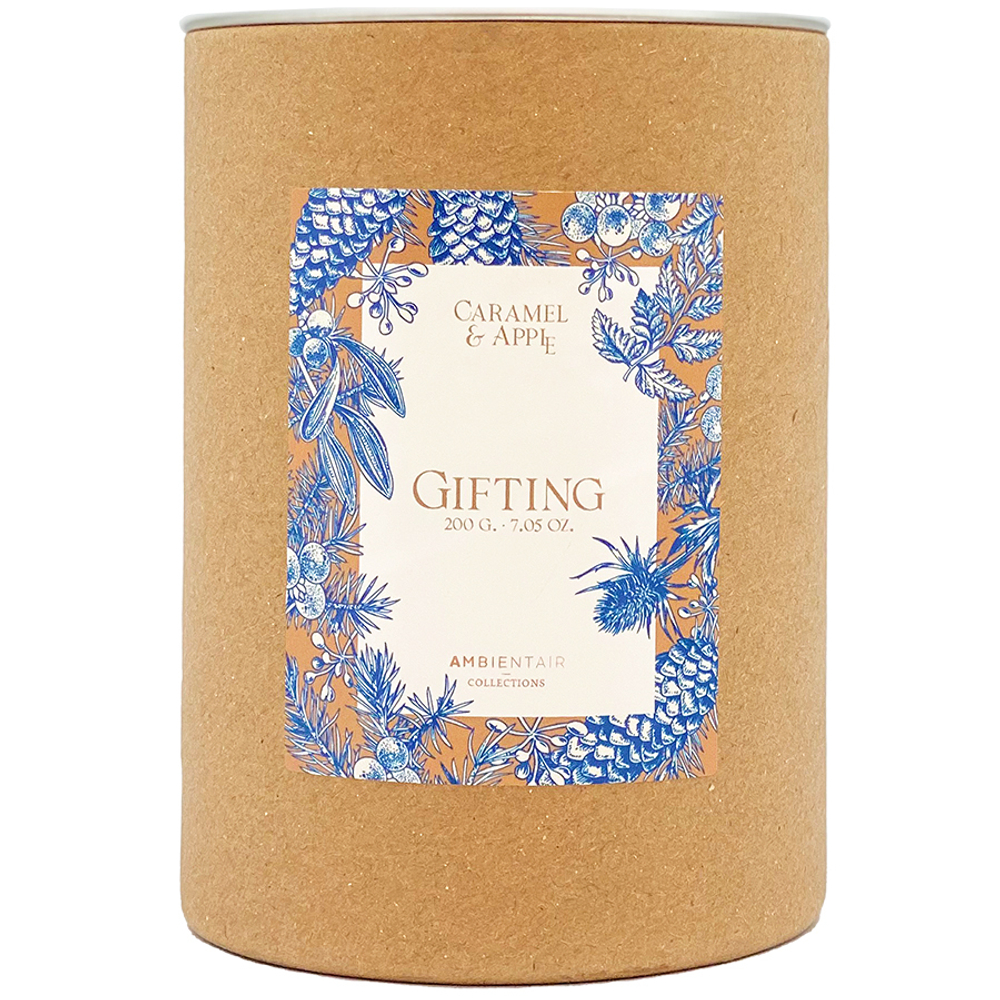 Свеча ароматическая gifting, Карамель и яблоко, 40 ч