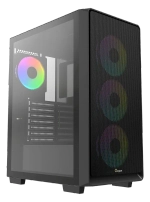 Корпус Ocypus Gamma C60 BK ARGB ATX/mATX/ITX 3xUSB Черный, Предустановленно 4x120мм ARGB Fans, Gamma-C60-BKG400XX-GL