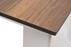 "Венето" обеденный стол из HPL 90х90см, цвет "дуб", каркас белый