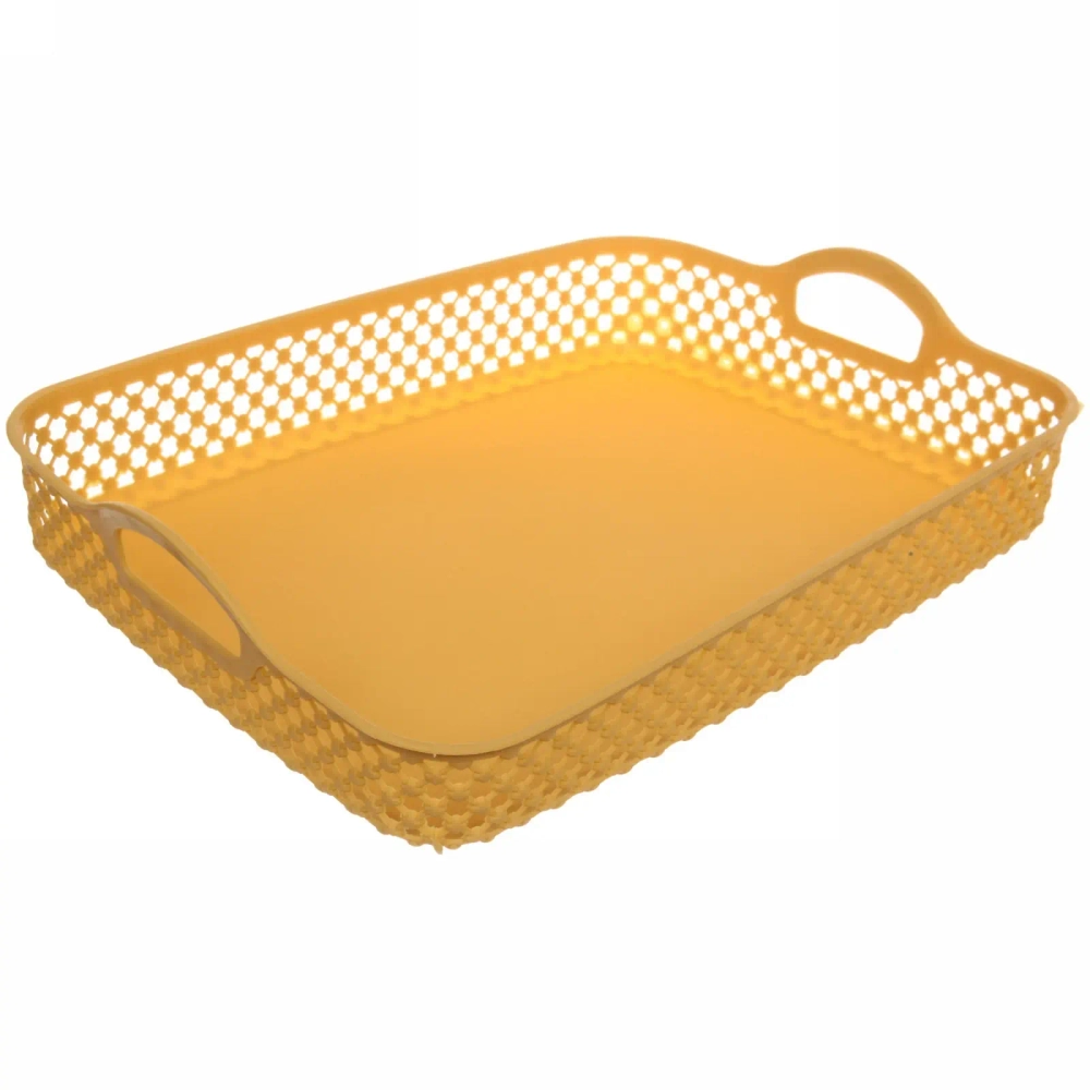 Сухарница пластиковая с ручками «Астория» 32*25*5см цвет микс