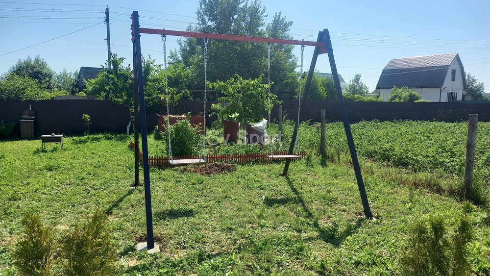 Монтаж уличных качелей Sv Sport