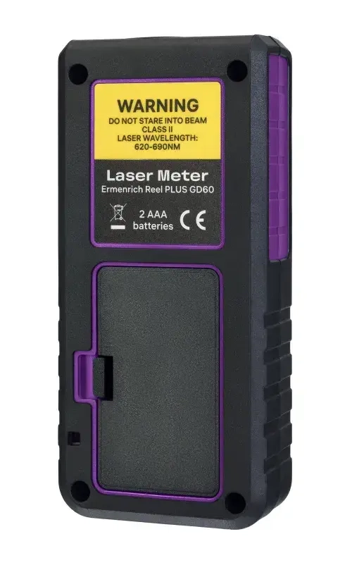 Лазерная рулетка Ermenrich Reel PLUS GD60, фиолетовый