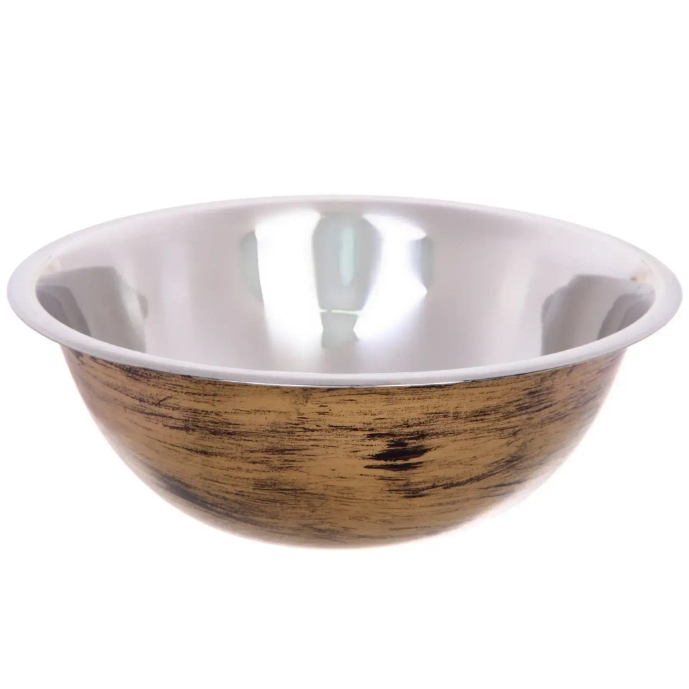 Миска из нержавеющей стали 2,6л 26см цвет Антик