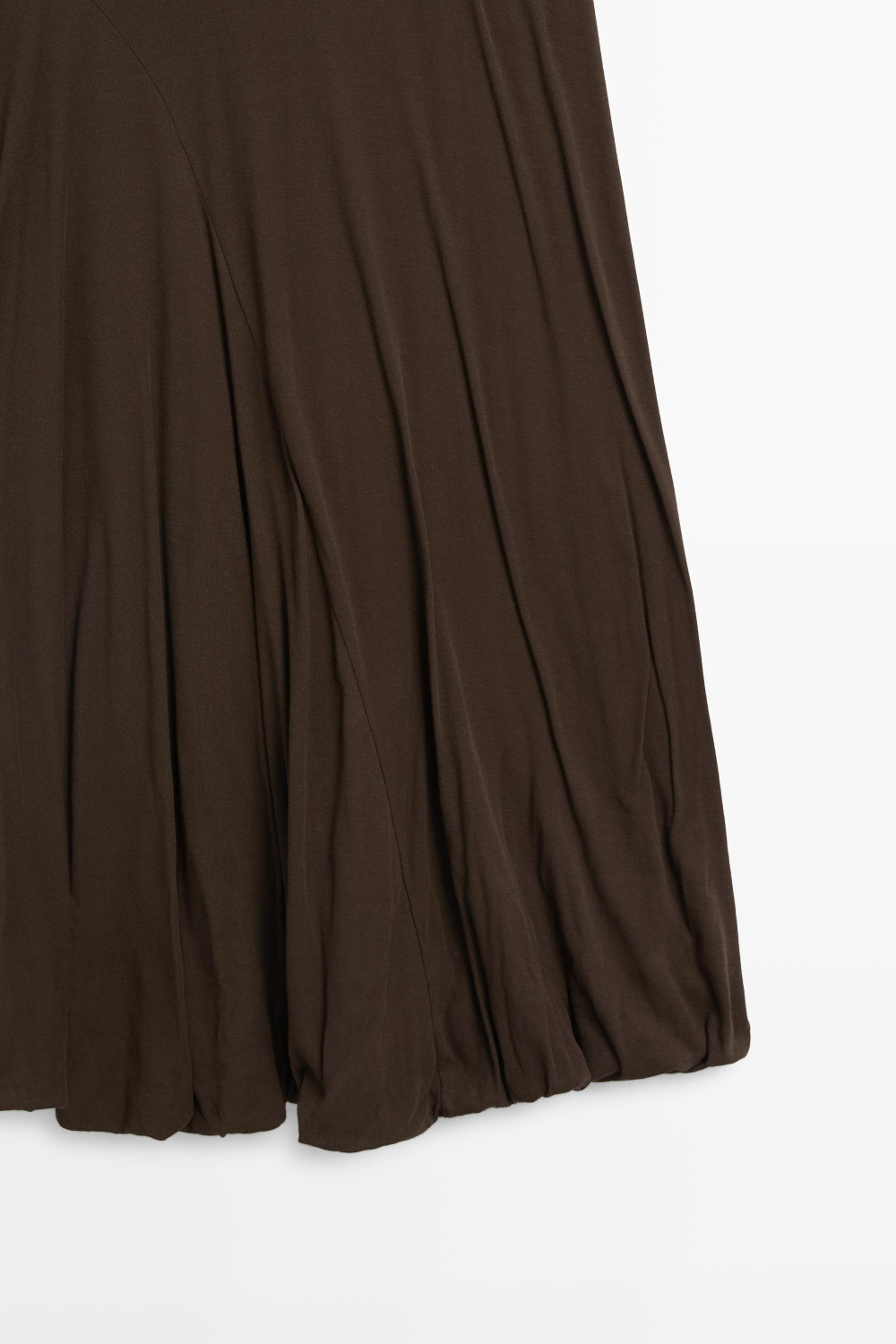 Massimo Dutti Платье миди с объемными деталями, хаки