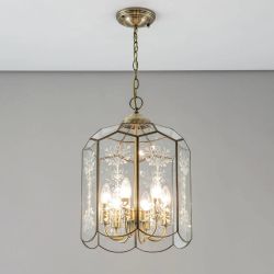 Citilux Витра-2 CL442260 Люстра подвесная витражная Бронза