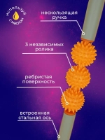 Массажер для тела антицеллюлитный ручной роликовый