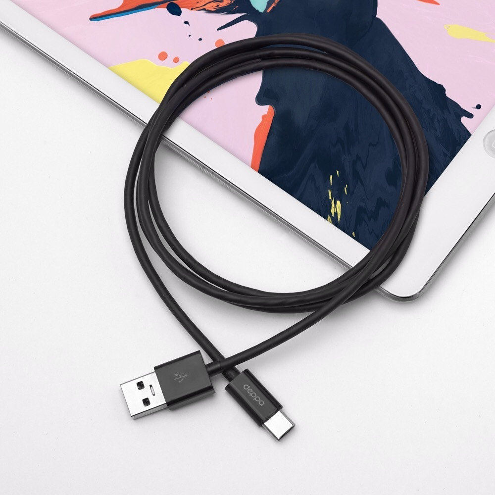 Дата-кабель USB A - USB Type-C, USB 3.0, 1.2м, черный