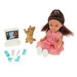 Кукла тип модница с аксесс. коробка 4612