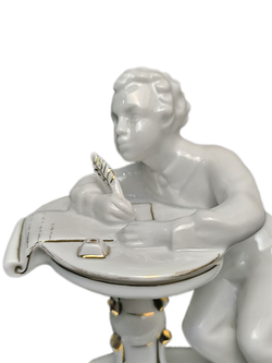 Фарфоровая статуэтка "Юный Пушкин", ЛФЗ, 1960 - 1970 гг.