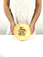 Тарелка деревянная мотивационная "Будь смелей, ныряй в жизнь"