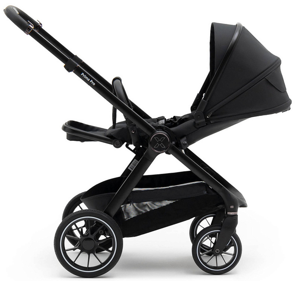 Коляска Agex Prima Pro 3 в 1 с автокреслом i-Team Grey APA657 Midnight Grey (Темно-серый)