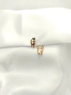 Золотые детские серьги 585
