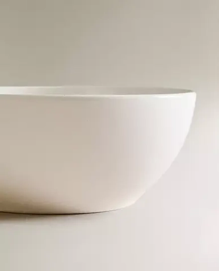 ZARA HOME САЛАТНИЦА ИЗ КЕРАМИКИ, БЕЛЫЙ