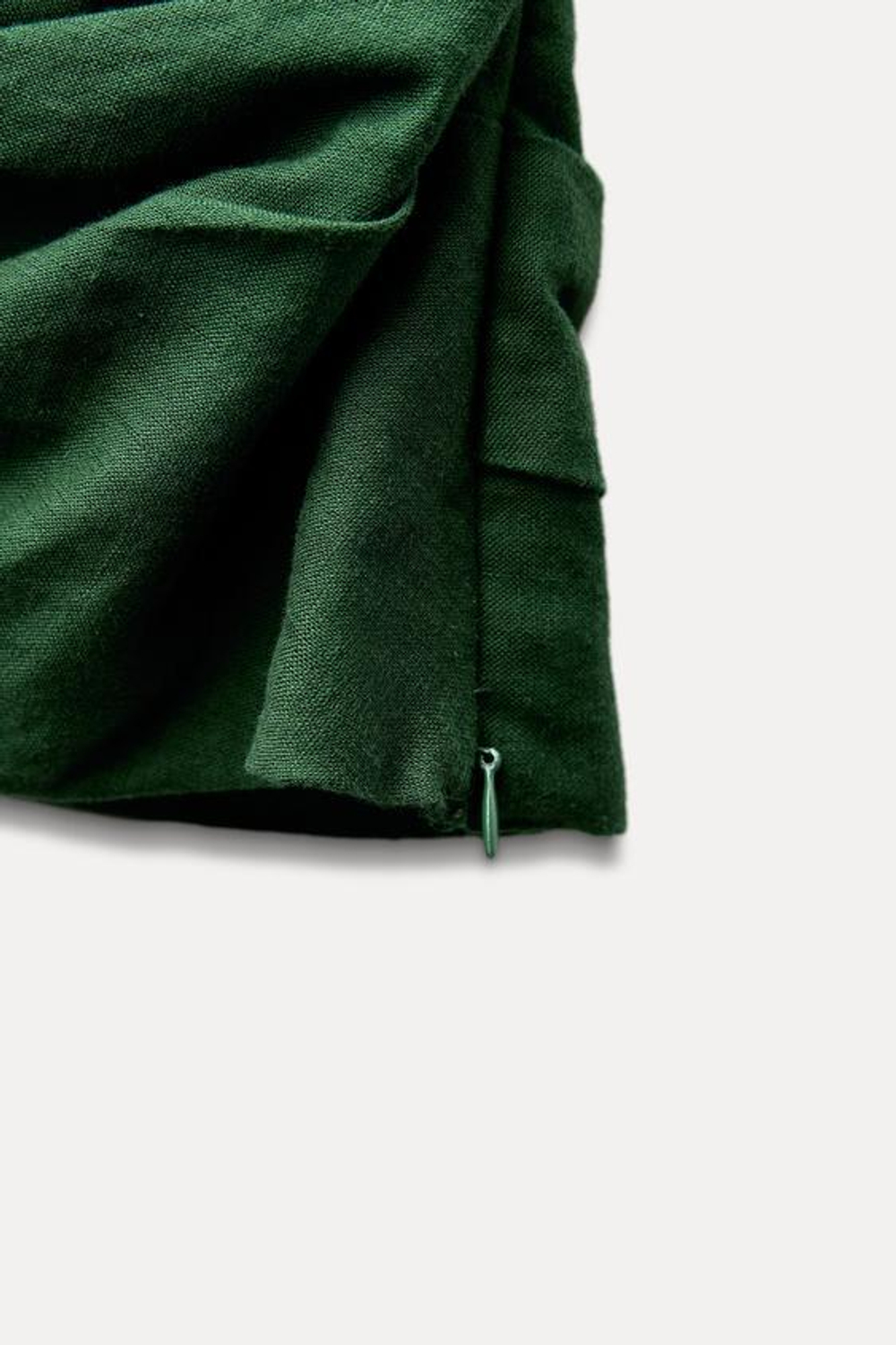 ZARA ТОП ИЗ СМЕСОВОГО ЛЬНА — ZW COLLECTION, ЗЕЛЕНЫЙ