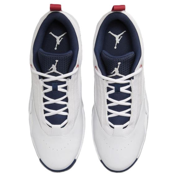 Jordan Max Aura 6 Повседневная обувь Низкий верх Белый/Командный красный/Полночь Морской синий Мужская