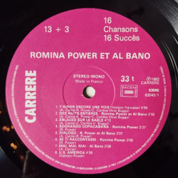 Винтажная виниловая пластинка LP Romina Power Et Al Ban Аль Бано И Ромина Пауэр 16 Chansons 16 Succes (France 1982)