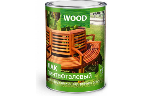 ЛАК АЛКИД FARBITEX PFORI WOOD ПЕНТАФТАЛЕВЫЙ ВЫСОКОГЛЯНЦ 0,9Л