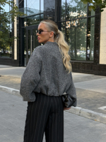 Брюки прямого кроя в полоску