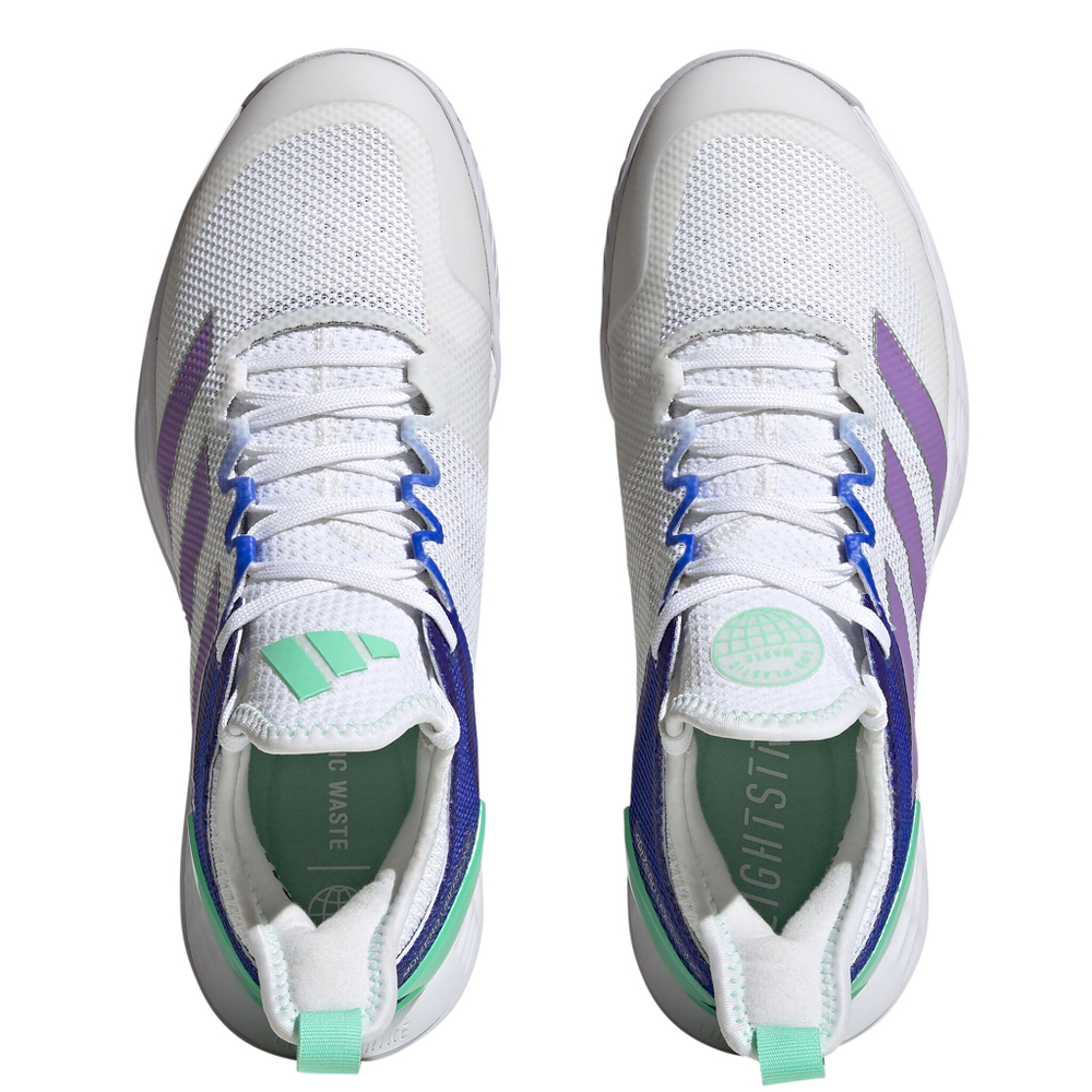 Женские теннисные кроссовки adidas Adizero Ubersonic LanzaT 4 All Court Shoe Women - White, Blue
