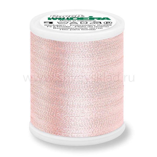 Нитки вышивальные вискоза Madeira Rayon №40, 200 м, цв. 1019, 9840, 5 катушек