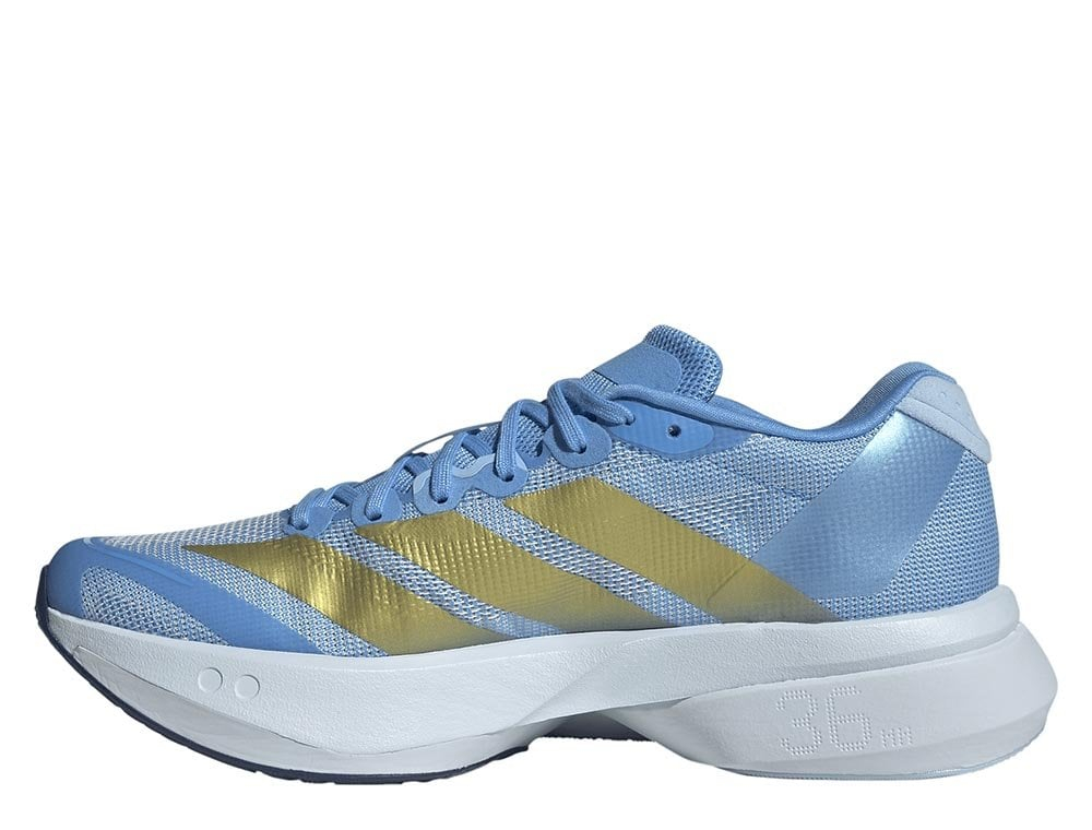 Кроссовки для бега женские adidas Adizero Boston 13 W Голубо-Золотые