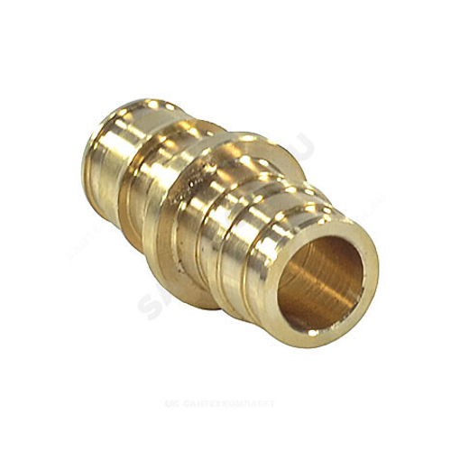 Муфта для PE-X труб радиальная латунь Дн 32 РОС