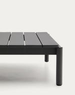 Журнальный столик Sorells из серого алюминия 89 x 91 см