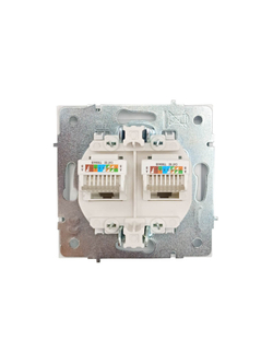 Розетка компьютерная двойная 704-0288-141 ZIMA