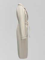 Пальто Hazal удлиненное на одну пуговицу с накладными карманами и поясом в комплекте