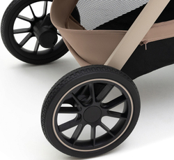 Коляска Agex Prima Pro 3 в 1 с автокреслом i-Safe Grey APP232 Beige (Бежевый)