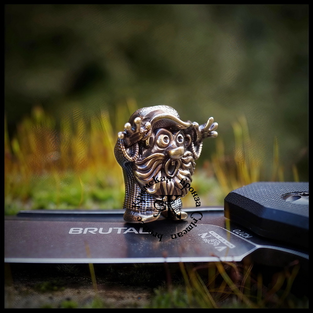 Темлячная бусина "Лесовик" для ножей , латунь