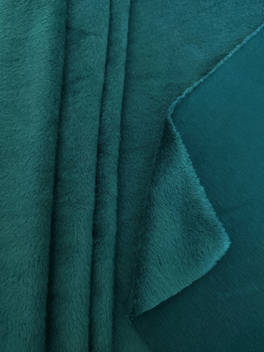 Трикотаж велюр, зеленый темный NEAVY BENZ