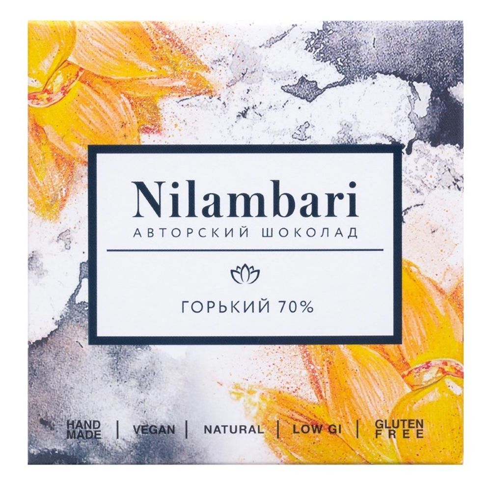 Шоколад Nilambari горький 70%, 65 г