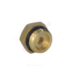 Футорка латунь Ду 15х8 (1/2"х1/4") с резиновым кольцом НР/ВР Апогей 310013