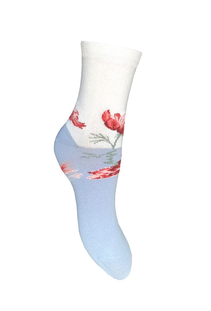 С389 светло-голубой носки женские