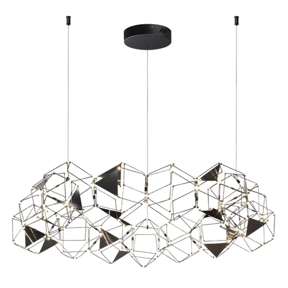 5087/68L L-VISION ODL25 293 черный хром/металл Люстра LED 68W 4000K 3740Лм TRELLIS