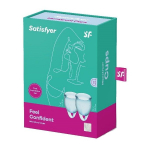 Набор голубых менструальных чаш Satisfyer Feel confident Menstrual Cup