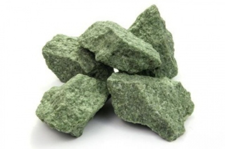 Камни для бани Жадеит колотый, средний (10 кг)