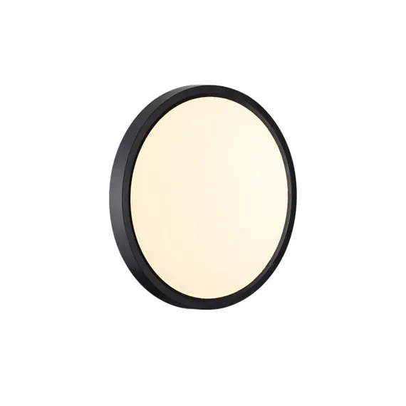 7660/18L MITRA LED SN 087 Светильник пластик/белый/черный LED 18Вт 3000/4000K D230 IP40 ALFA BLACK