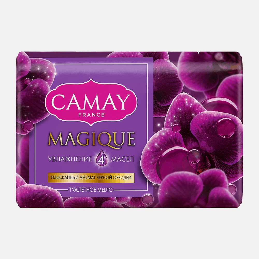 Туалетное мыло Camay Магическое заклинание Черная орхидея и пачули 85г