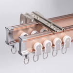 Изогнутый потолочный карниз для штор, алюминий