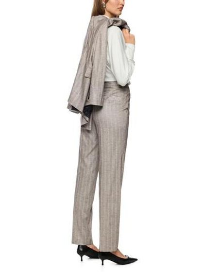 Marc Cain Брюки в полоску украшенные стразами