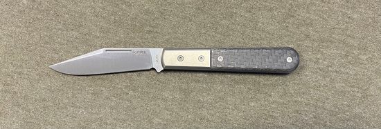 Складной нож Lion Steel "BARLOW Shuffler" L/CK0112 CF c клинком из стали Böhler M390 Microclean®, рукоять титан / карбон