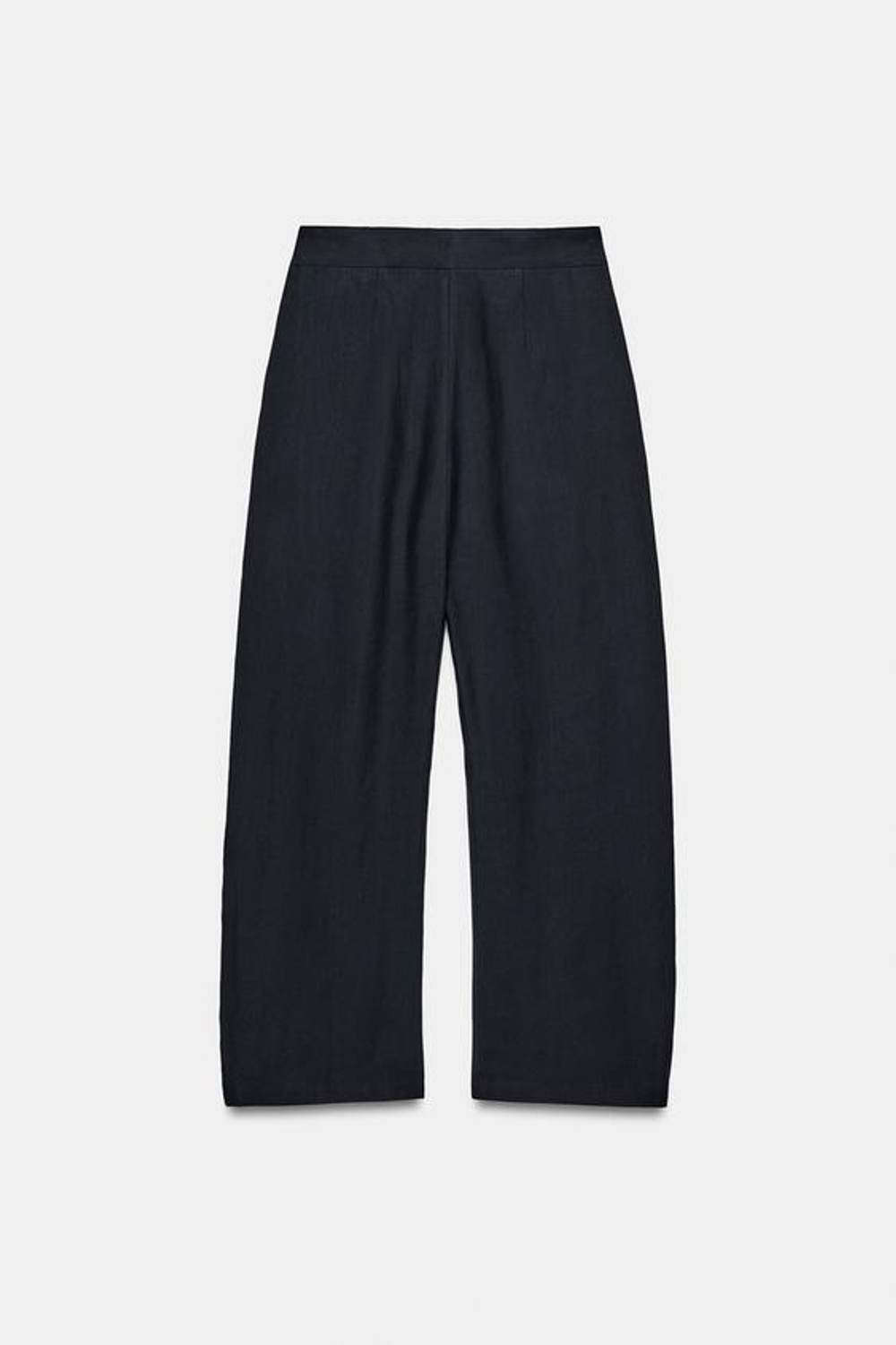 ZARA БРЮКИ WIDE-LEG С ЗАЩИПАМИ — ZW COLLECTION, МОРСКОЙ СИНИЙ