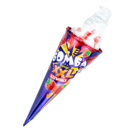 Мороженое Бомба конус Клубника 145 гр