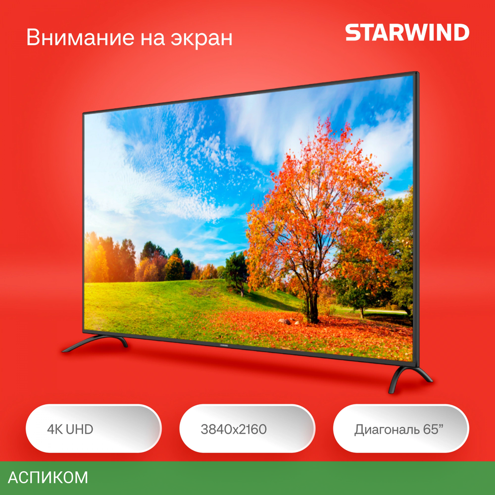 Телевизор LED Starwind 65" SW-LED65UG402