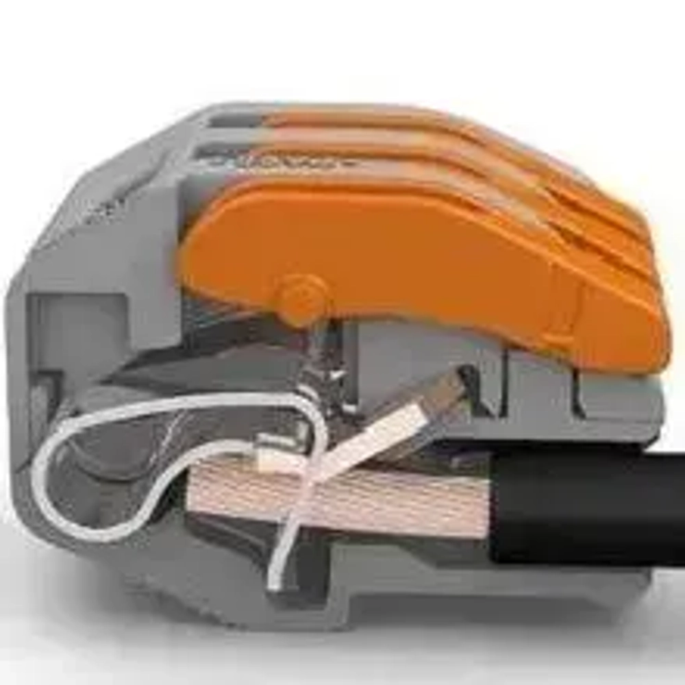 Клемма Vacco PCT-213, 3 контакта, тип WAGO (Ваго), 50 штук в упаковке