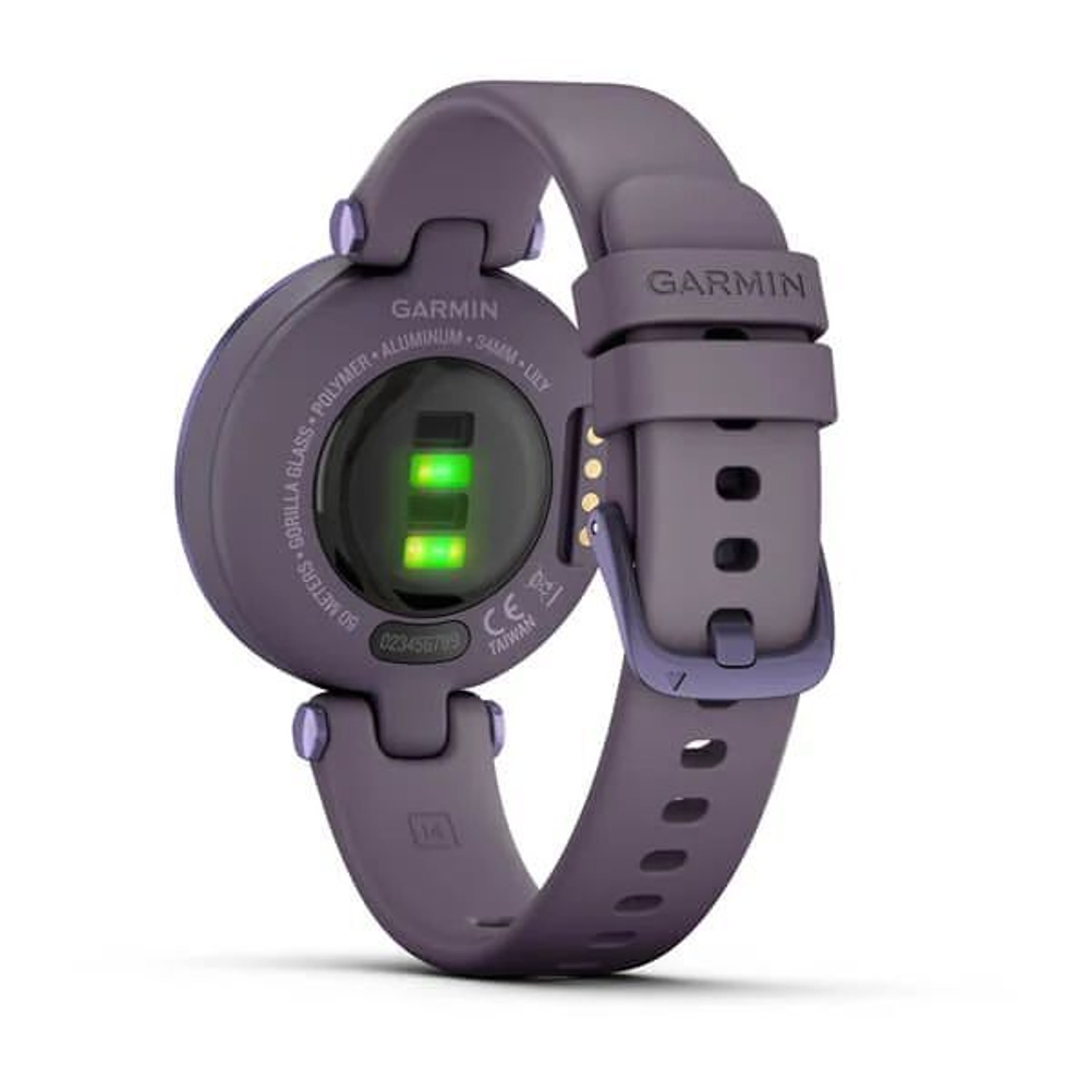 Часы Garmin Lily безель цвета полночная орхидея, корпус темная орхидея и силиконовый ремешок, 010-02384-12